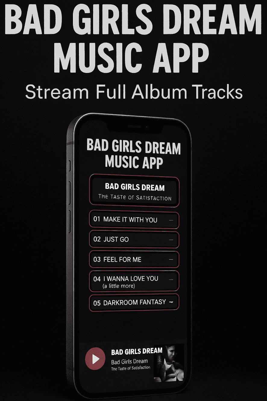 Image of Bad Girls Dream Album in App Site "The Taste of Satisfaction" 1990 Album, 5 songs $1.99